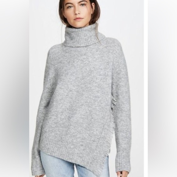 Grey Phillip Lim 3.1 Fringe Overlap Sweater- size Small - Picture 4 of 16